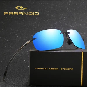 Ultra Light Men Women Rimless Sunglasses Outdoor Driving Fishing Glasses New - Picture 1 of 37