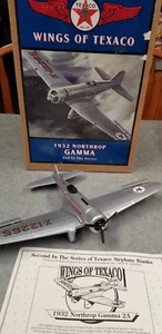 Banco de monedas diecast de avión Ertl Wings of Texaco 1994 - 2ND 1932 Northrop Gamma - Imagen 1 de 10