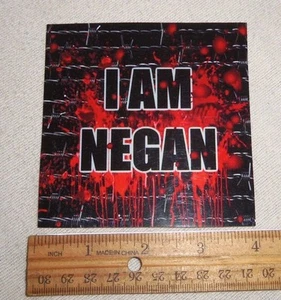 I AM NEGAN 4"x 4" Vinyl Decal Sticker - Picture 1 of 2