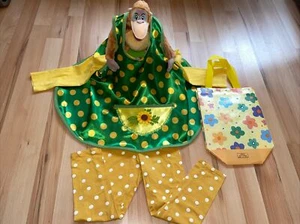 Pippi Langstrumpf Kostüm Gr.98/104 Shirt Kleid Tasche Legging Affe 2-4 Jahre TOP - Bild 1 von 11