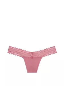 VICTORIA'S SECRET perizoma vita in pizzo, colore viola rosa---Nuovi con etichette! - Foto 1 di 1