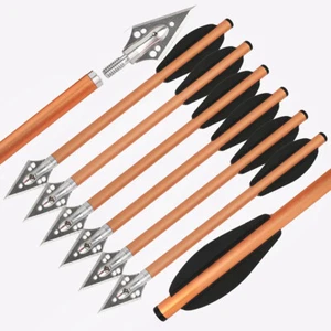 6.3" Aluminum Crossbow Bolts Arrows Blade Broadhead Vanes Archery Bow Hunting - Picture 1 of 16