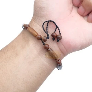 Braunes Kuka Armband - Handarbeit 17ct Zylinder 6x18m echte Kuka Samen Perlen - Bild 1 von 5