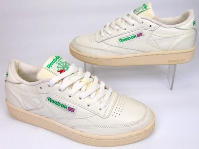 NEW! Reebok Club C 85 Casual Classic Sneakers Women's Size 9.5 M, Chalk Leather - Image 1 of 4