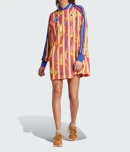 Camiseta de fútbol Adidas x FARM Rio vestido premium JD6285 para mujer talla L - Imagen 1 de 6