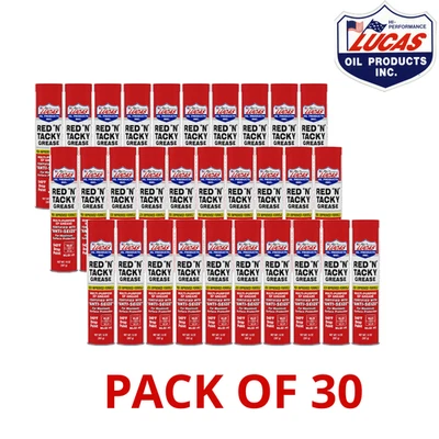 FLASH SALE🔥 Lucas Oil 10005 Red "N" Tacky Grease, 14 Oz (Pack of 30) - Imagem 1 de 4