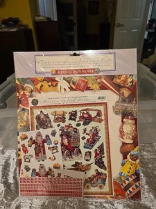 The Gifted Line John Grossman Here Comes Santa Scrapbook Kit Pegatinas Victorianas - Imagen 1 de 3