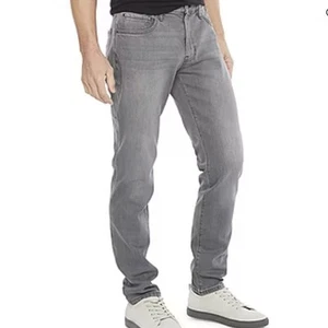 Mens 32 x 30 Gray Denim Jeans Slim Fit Stylish Casual Everyday Pants - Picture 1 of 13