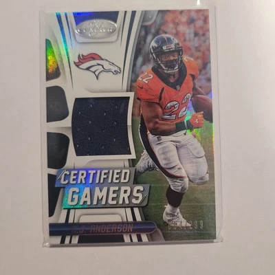 2018 NFL Certified, C.J. Anderson, Certified Gamers - Image 1 of 3