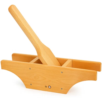 Schiaccia Olive Tradizionale Calabrese Artigianale in Legno tipico Facile Veloce - Immagine 1 di 4