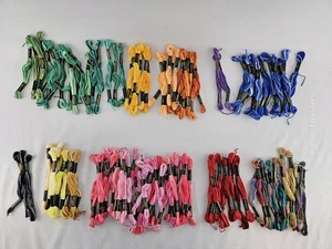 Vintage J&P Coats Embroidery Floss Cross Stitch Lot Of 126 Skeins Multicolor - Picture 1 of 16