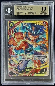 BGS 10 One Piece OP07-118 SEC Sabo - English - 500 Years in the Future - Graded - Picture 1 of 2