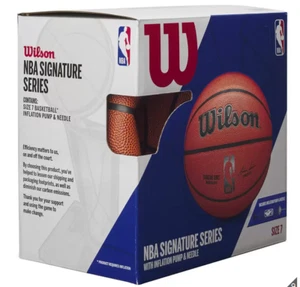 Wilson NBA Signature Series Basketball Size 7 With inflation Pump & Needle New - Picture 1 of 6