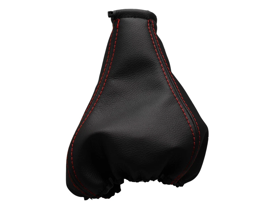 Para OPEL VECTRA A 1988-1995 Fuelle Palanca de Cambio Piel - Costura en Rojo - Imagen 1 de 1