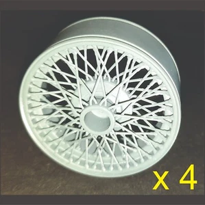 1/8 REVELL MONOGRAM - JAGUAR E-TYPE XK-E - ''WIRE WHEELS'' SET 72 SPOKE - RESIN - Bild 1 von 5