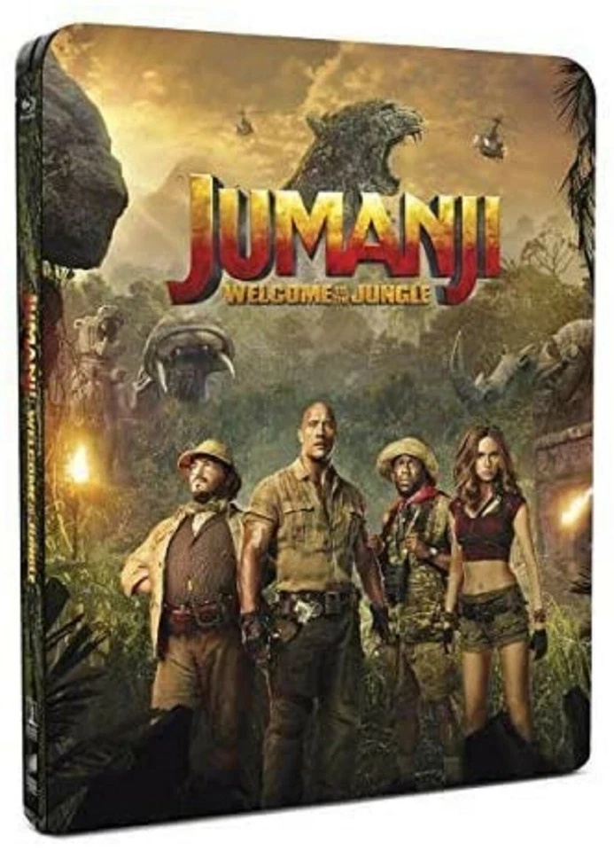 Jumanji Welcome To The Jungle Limited Ed Steelbook 4K UHD Movie Film UK Release - Image 1 of 1