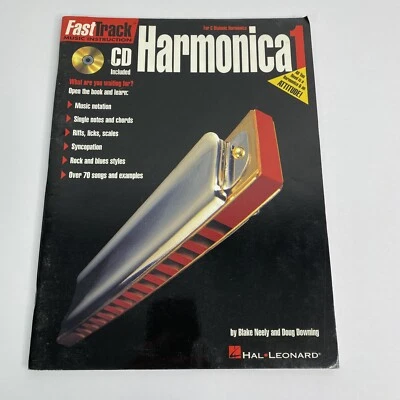 Harmonica 1 How to Play Learning Guide  CD for C Diatonic Hal Leonard TPB - Image 1 of 4