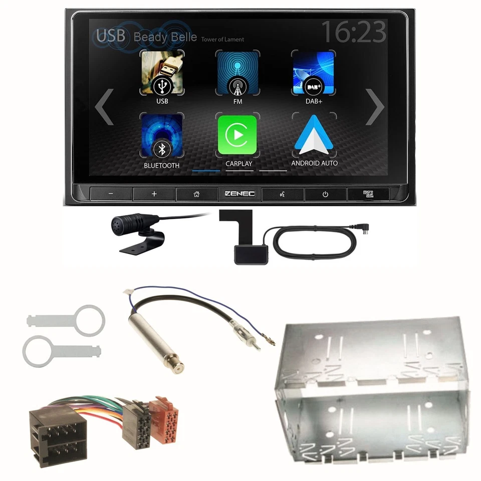 ZENEC Z-N538 Android Auto CarPlay DAB+ Einbauset für Golf 4 Passat 3B 3BG Lupo - Bild 1 von 1