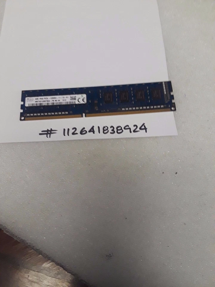 8GB = 2X 4GB  DIMM DDR3 PC Desktop PC3-12800U 1600MHz 240pin  UNBUFFERED NON-ECC - Image 1 of 1