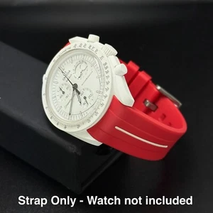 Omega x Swatch MoonSwatch Mission to the Moonphase Snoopy rot / weiß Armband - Bild 1 von 7