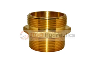FIRE HYDRANT ADAPTER 2-1/2" NPT(M) X 2-1/2" NST(M) - Picture 1 of 4