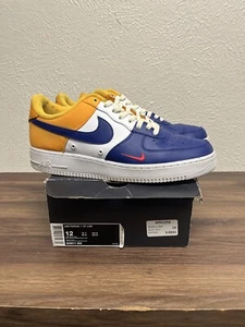 Nike Air Force 1 Low Mini Swoosh FC Barcelona Sz 12 823511-404 2017 Blue - Picture 1 of 7