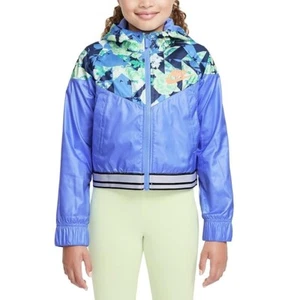 Nike Sportswear Wind Runner Big Girl's Graphic Floral Jacket Size Small CU8204 - Picture 1 of 7
