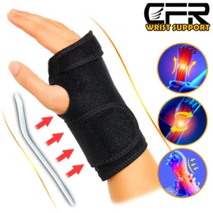 Wrist Brace Support Hand Carpal Tunnel Steel Splint Gym Arthritis Running Sprain - Picture 1 of 13