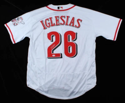 Raisel Iglesias Signed Cincinnati Reds Majestic MLB Jersey (PSA COA) The Closer - Image 1 of 4