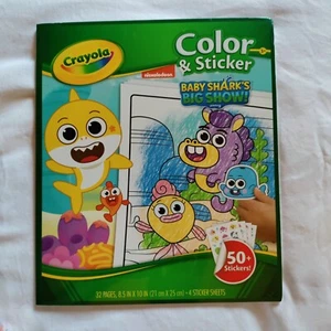 Crayola Color N' Sticker Seiten Baby Hai 071662208134 - Bild 1 von 2