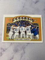 Left Half Photo 1982 Topps Stickers # 255 M/MT Los Angeles Dodgers Team World Champions Baseball Card 