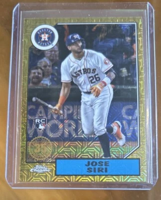 Jose Siri 2022 Topps Chrome Silver Pack Series2 Rookie Mojo Refractor #T87C2-86 - Image 1 of 2