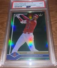 SHOHEI OHTANI 2022 Topps  X B.Witt Jr. Green Rainbow Foilboard 22/75 PSA 9 Mint