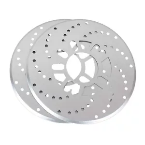 2XSilver Universal Car Automotive Wheel Disc Brakes Decorative Cover 10.2" NEW - Picture 1 of 2