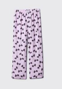 Gap Kids Girls Sz 10 Recycled Flannel Pajama Bottoms Lounge Pants Purple Lilac - Picture 1 of 2