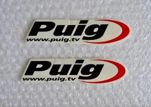 pUIG TV RACING SPONSOR 2 OLD STOCK ORIGINAL VINTAGE MOTORCYCLE STICKER neocurio - Picture 1 of 4