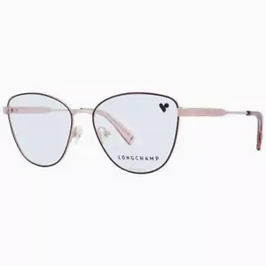 Longchamp LO2149 772 54mm montatura per occhiali da vista donna oro rosa bordeaux nuovi con etichette - Foto 1 di 7
