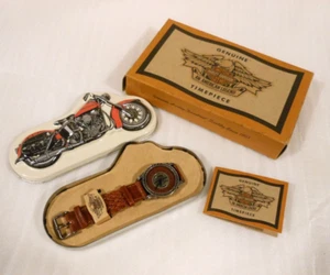 Vintage HARLEY DAVIDSON Watch in Collectible Tin and Original Box 99626-94V - Picture 1 of 14