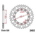 Kettenrad 48 Zähne Für Honda Xl 350 R Baujahr 1985-1988 Von Jt-Sprockets