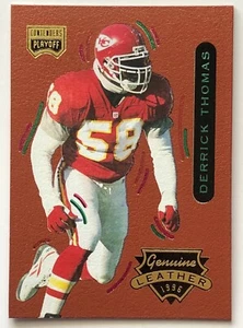 DERRICK THOMAS  1996 Playoff Contenders Genuine Leather #65  KANSAS CITY CHIEFS - Picture 1 of 2