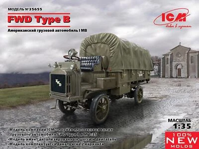 1:35 ICM KIT Fwd Type B Wwi Us Army Truck Kit ICM35655 - Photo 1/2