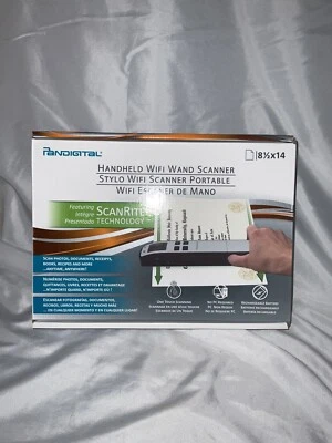 Pandigital S8X1102BE Handheld WiFi Wand Scanner ~ 8.5"x14" ~ BLUE - Image 1 of 4