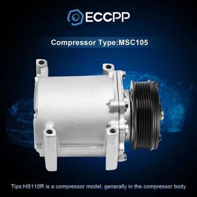 Compressor AC para 2004-2012 Mitsubishi Galant 2006-2011 Eclipse 2.4L TEM255606 - Imagem 1 de 4