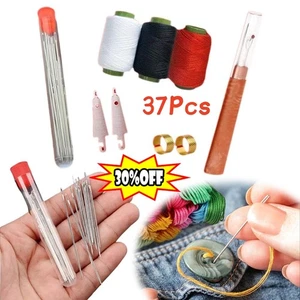 37PCS Nähwerkzeug Set, Nadeln Faden Hand Reparatur Werkzeuge, DIY Hand Made CraftSet - Bild 1 von 13