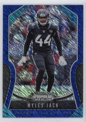 2019 Panini Prizm Blue Shimmer Prizm /10 Myles Jack #158 - Image 1 of 2