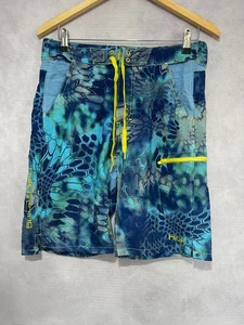 Huk Fishing Men's Swimwear Shorts Hawaiian Style Floral Pattern Size S #420 - Picture 1 of 9