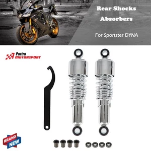 Par Amortiguadores Traseros Moto 267mm/10.5" Agujero Redondo Apto para Sportster - Imagen 1 de 12