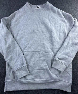 Danskin Sweatshirt Womens Medium Gray Fleece Lined Pocket Pullover Athleisure - Image 1 of 4