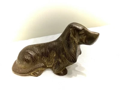 Vintage Skulptur *Dackel* Bronze/Messing 600g 16cm ver.Auböck Hagenauer Ära 50er - Bild 1 von 4