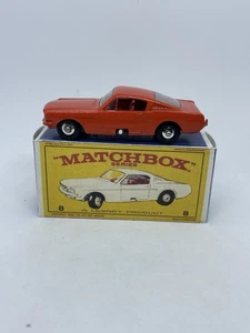 Matchbox Lesney Phantom #8 Custom Ford Mustang In Red Orange Nice Repro E Box - Picture 1 of 6